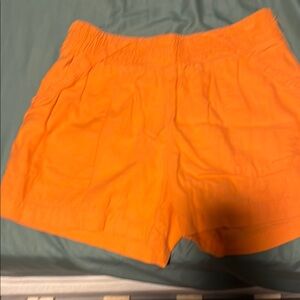 Cato High Waist Orange Shorts Vibrant and Relaxed